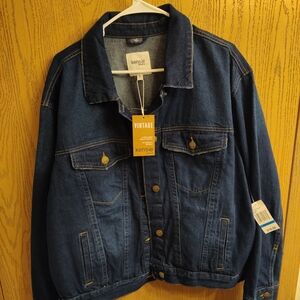 Vintage-Kensie Women's Dark Blue Denim Jacket